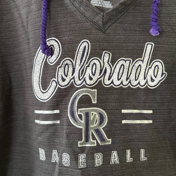 Colorado Rockies Majestic Lightweight Hoodie - Picture 1 of 4